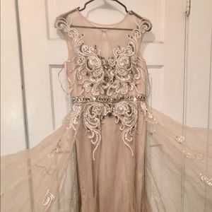 Beautiful Nude Prom dress